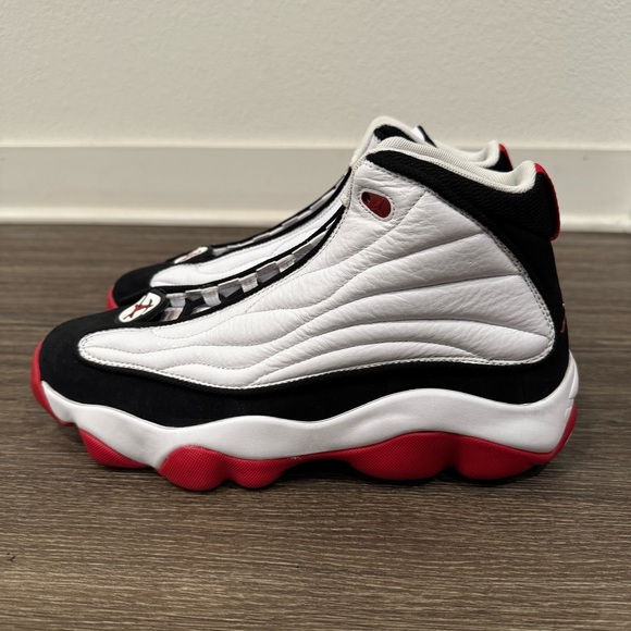 jordan pro strong black white